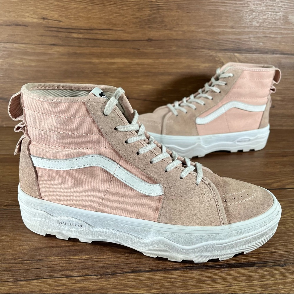 VANS SK8-HI ‘Sentry’‎ Pink Suede Sneakers Women’s Size 8.5 Shoes